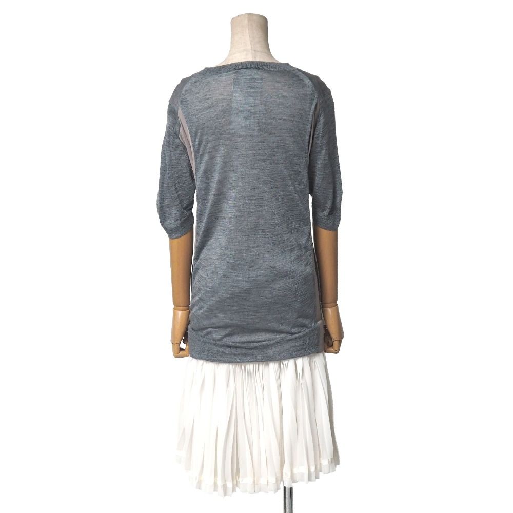 Sacai サカイ ワンピース サイズ1 ドッキング 異素材 ブランド古着 |RA 7066