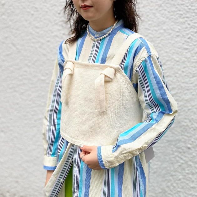 BEAMS BOY ビームスボーイ コットンアクリル ショルダーストラップ