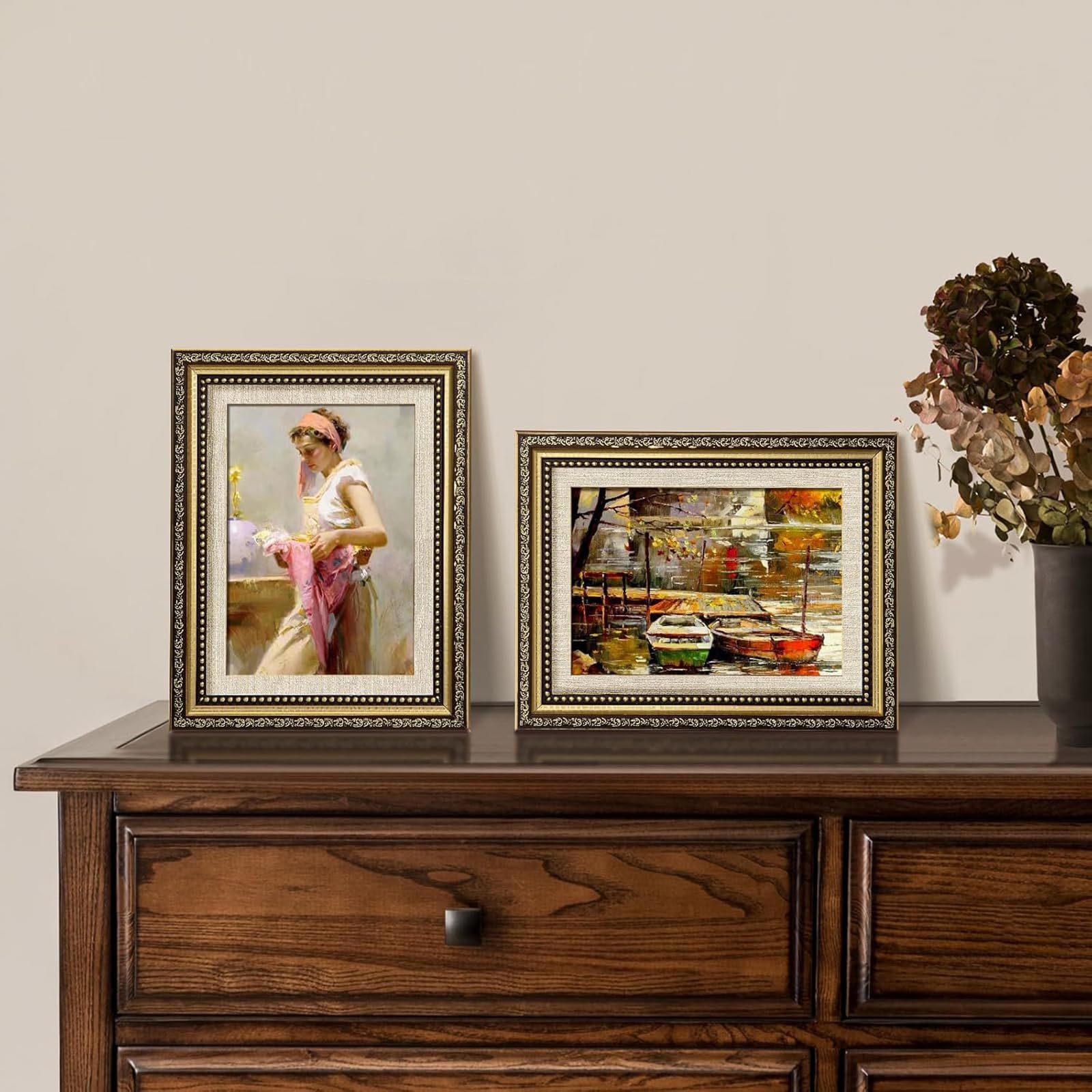 新品 フォトフレーム レトロ A4判 写真立て アンティーク風 フォト