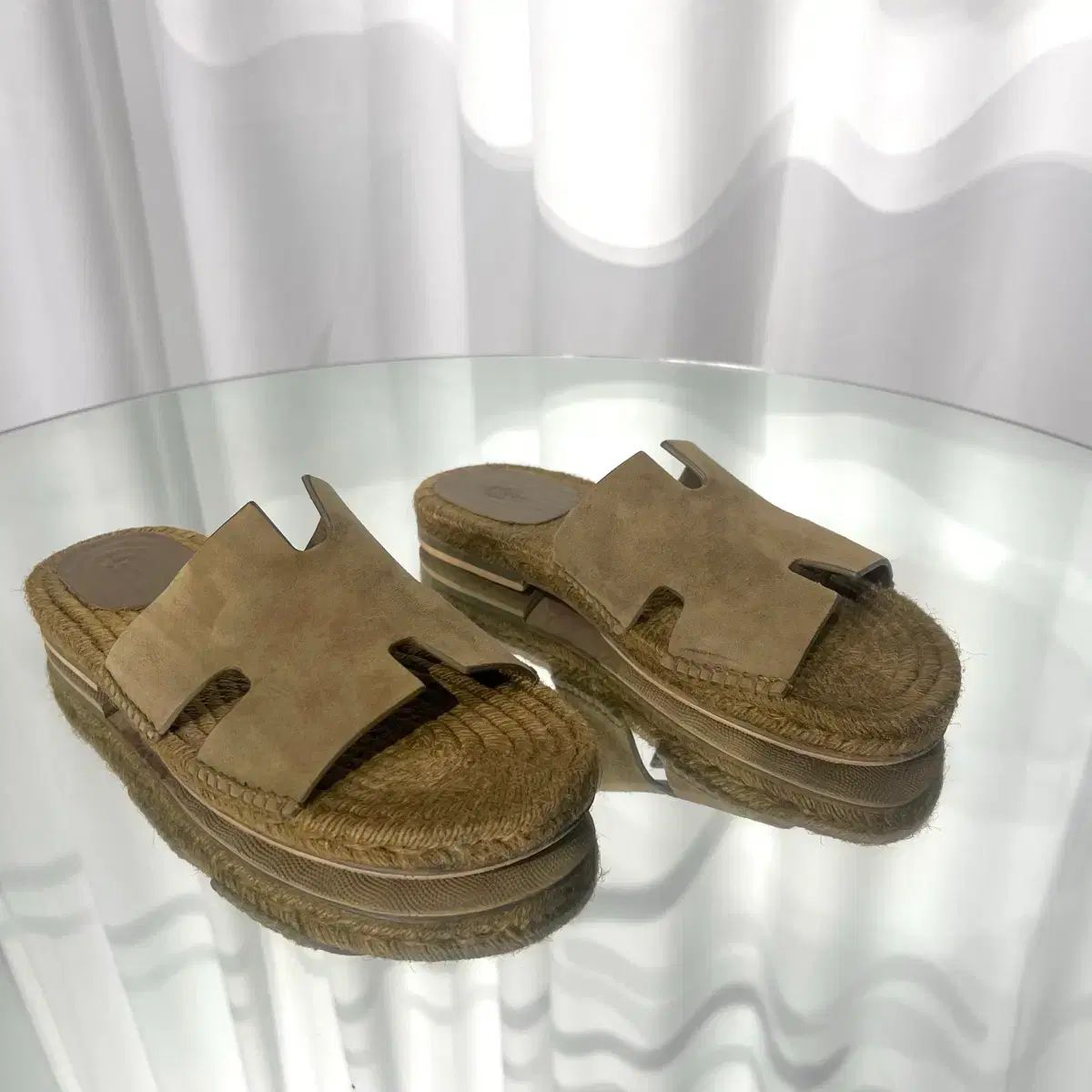 Hermes エルメス Antigona アンティゴナ Izmir イズミール Espadrilles エスパドリーユ メンズ スリッパ