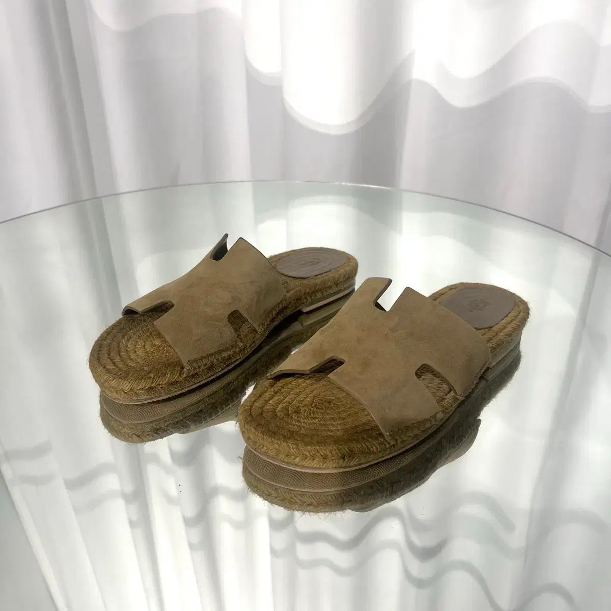 Hermes エルメス Antigona アンティゴナ Izmir イズミール Espadrilles エスパドリーユ メンズ スリッパ