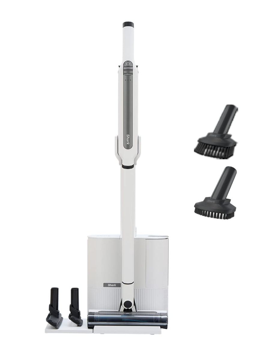 ♥ Shark シャーク 掃除機 自動ゴミ収集ドック付き スティッククリーナー ブラシセット EVOPOWER SYSTEM STD コードレス掃除機 自動 ゴミ収集ドック コードレススティック 充電式 ホワイト