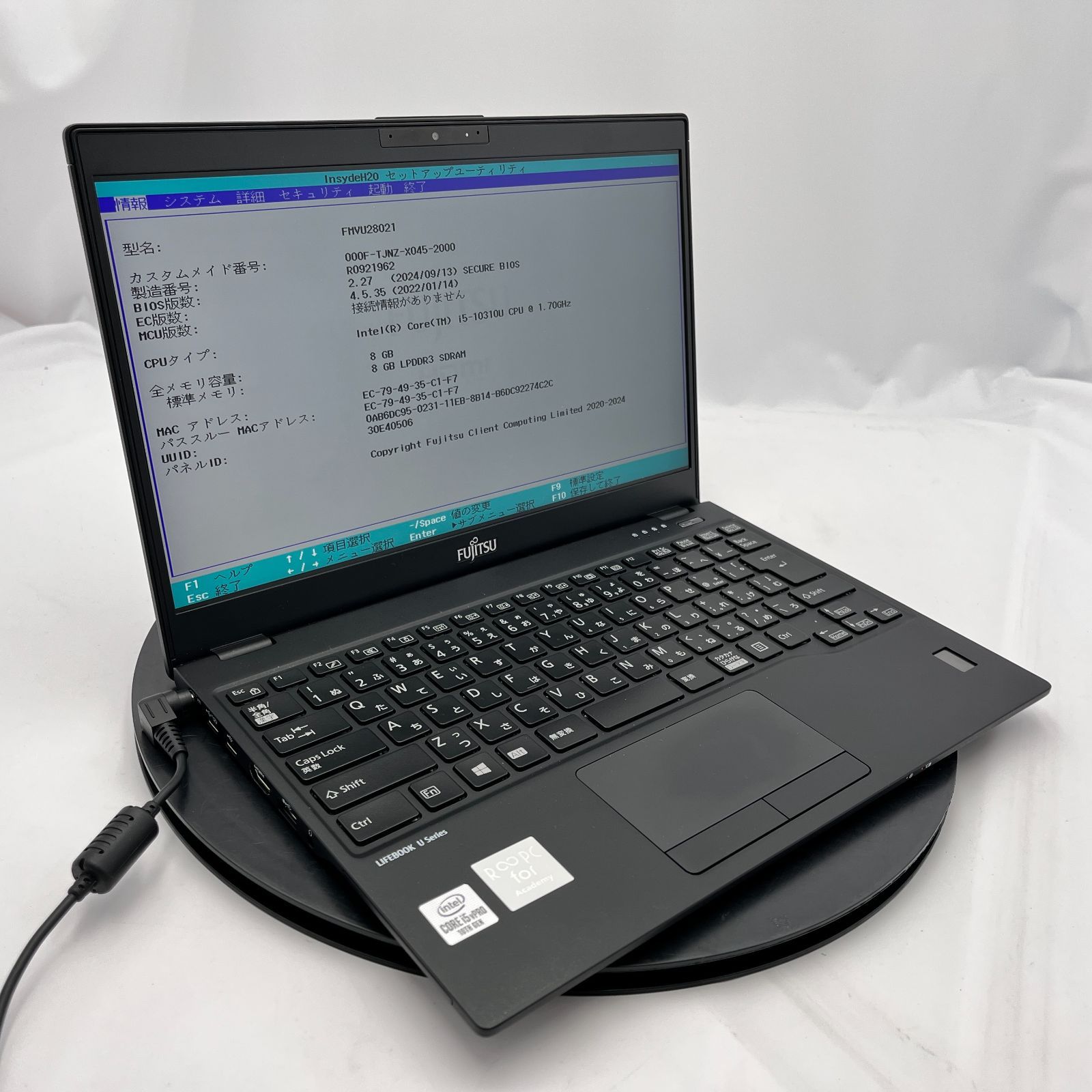 ジャンク品　第10世代 富士通 LIFEBOOK U9310/E 液晶不良 ☆ジャンク/液晶表示不良あり☆富士通 LIFEBOOK U9310/D [Core i5