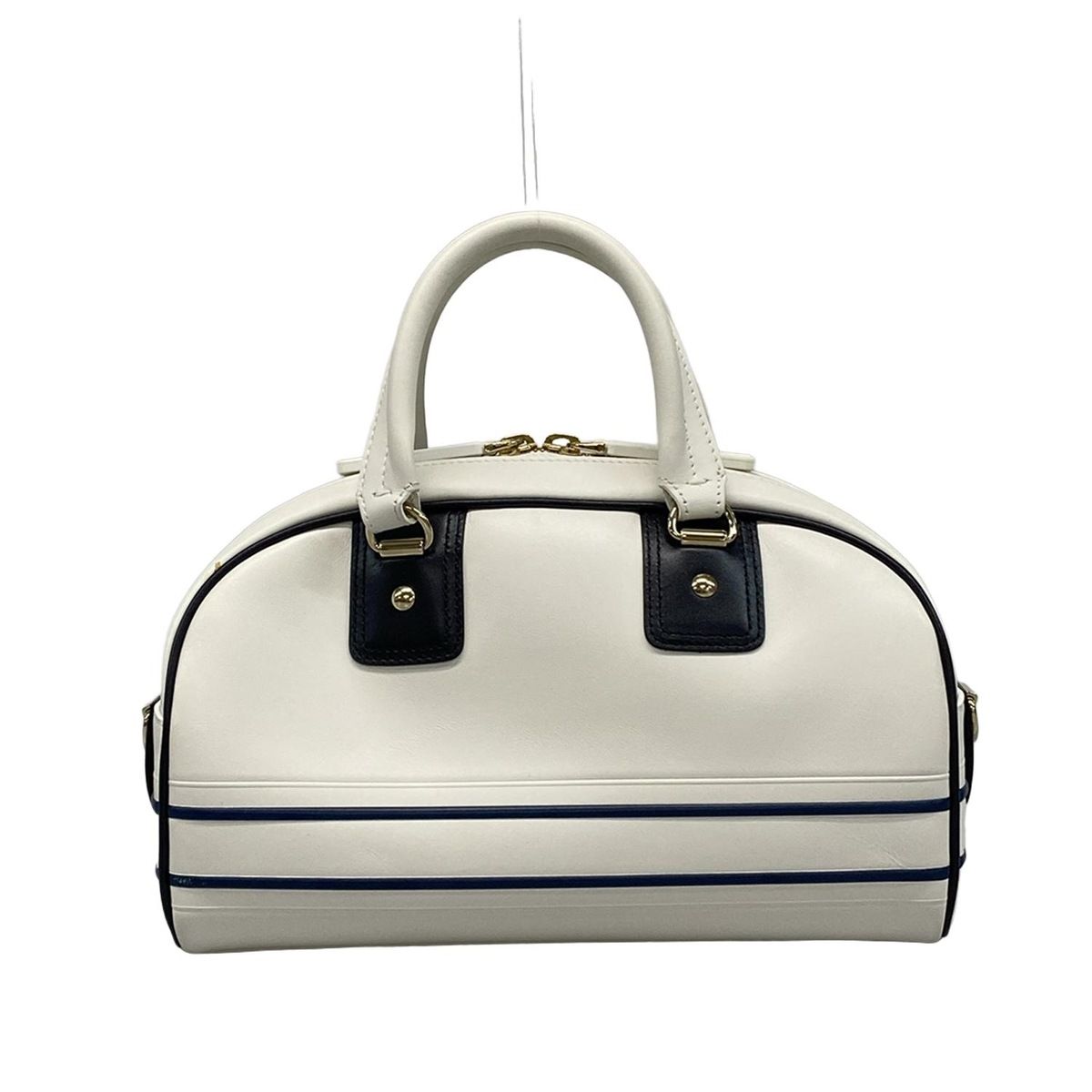 クリスチャンディオール ボーリング ヴァイブ ホワイト ネイビー 1734 ディオール/クリスチャンディオール ハンドバッグ ディオール ヴァイブ