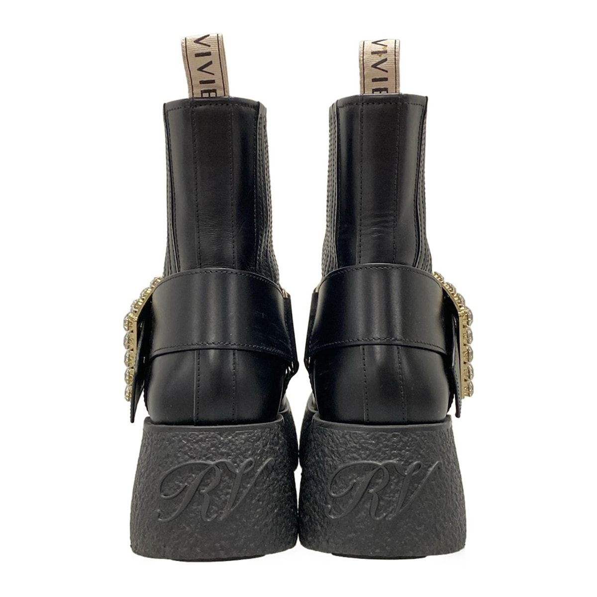 RogerVivier(ロジェヴィヴィエ) ショートブーツ 38 レディース - 黒