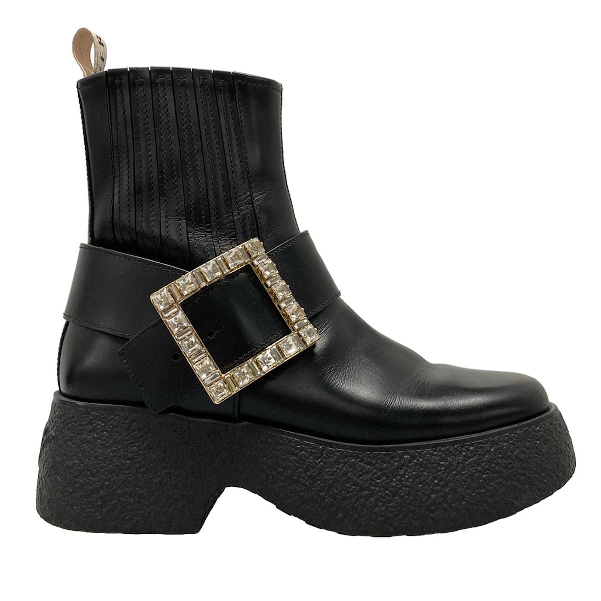 RogerVivier(ロジェヴィヴィエ) ショートブーツ 38 レディース - 黒