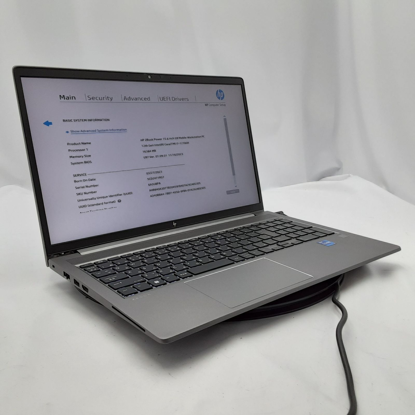 |スラパ反応不良あり HP ZBook Power 15 G 9 Mobile Workstation Core i 7 12700 H 16 GB ｽﾄﾚｰｼﾞ無 15.6インチ OS無し ノートパソコン RM 1211