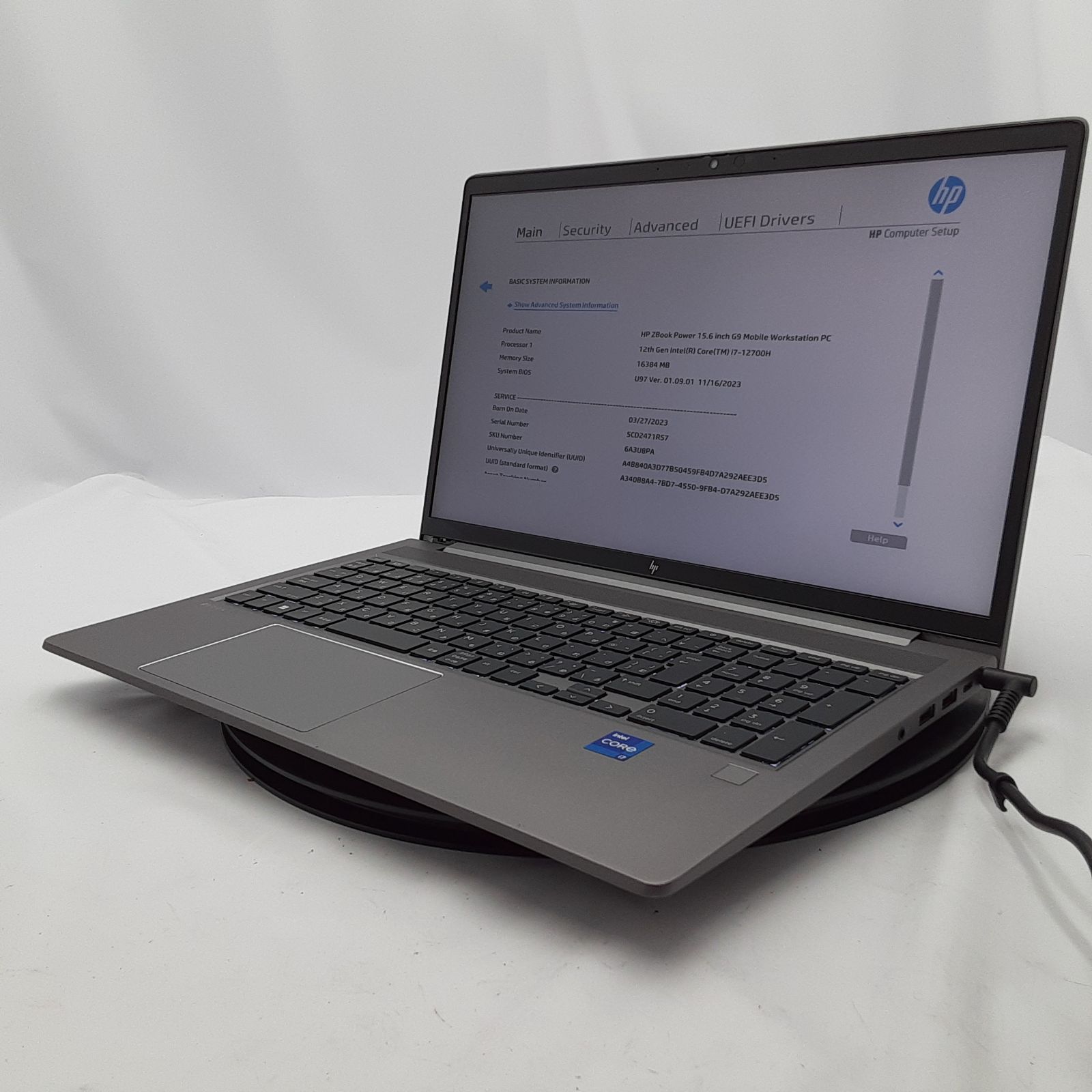 |スラパ反応不良あり HP ZBook Power 15 G 9 Mobile Workstation Core i 7 12700 H 16 GB ｽﾄﾚｰｼﾞ無 15.6インチ OS無し ノートパソコン RM 1211