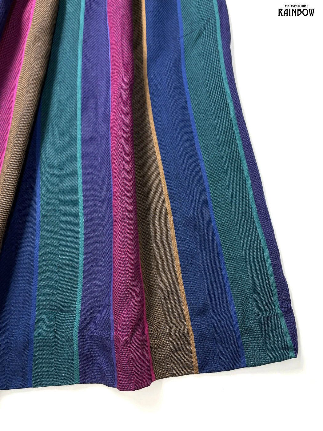 ストライプ柄 ロング丈