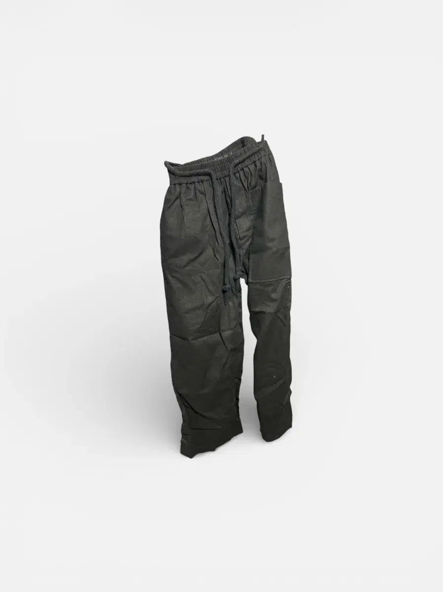 Phoebe ブラック ドローストリング カーゴ ズボン