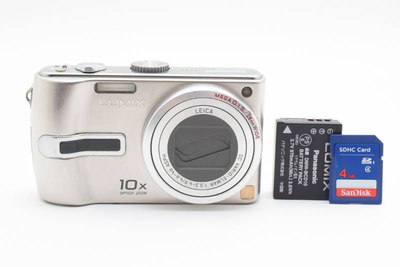 実用品】Panasonic パナソニック LUMIX DMC-TZ3 シルバー SDカード4GB
