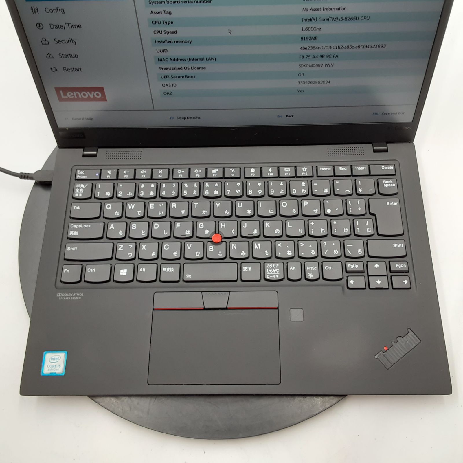 Lenovo ThinkPad X1 carbon ジャンク ジャンク日記（9月2日）ー ThinkPad X1 Carbon Gen 9のジャンク品を