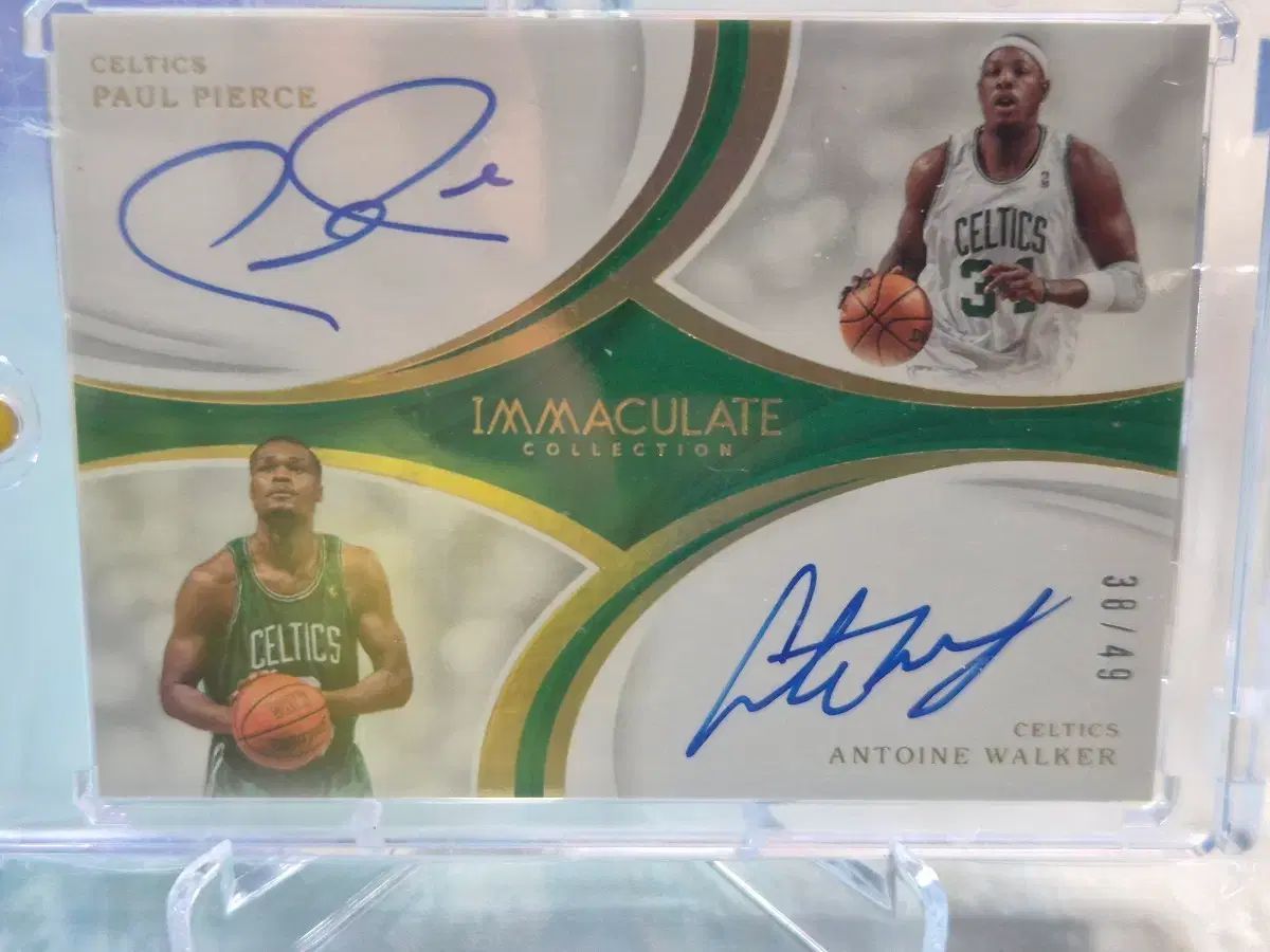 2019 - 20 immaculate dual auto paul pierce