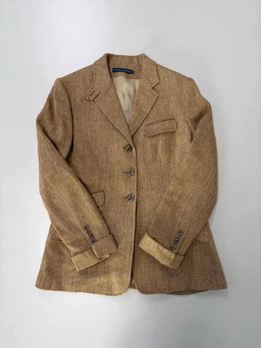 ラルフローレン ヘリンボーン ジャケット ブラウン