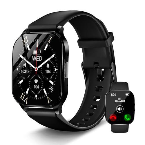 2026最新ChatGPT-AI文字盤 KJKD L 1スマートウォッチ 常時表示 1.5時間充電 AMOLED iPhone|アンドロイド対応 24時間睡眠管理 Smart Watch 腕時計 Bluetooth 5.3通話 メッセージ通知 アプリ