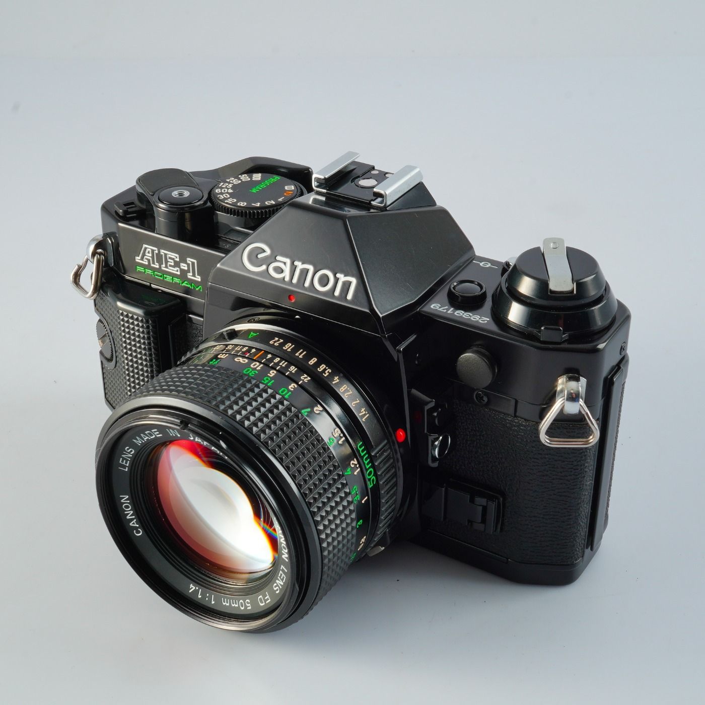 SERVICED & TESTED】 Canon キヤノン AE-1 Program Black + New FD