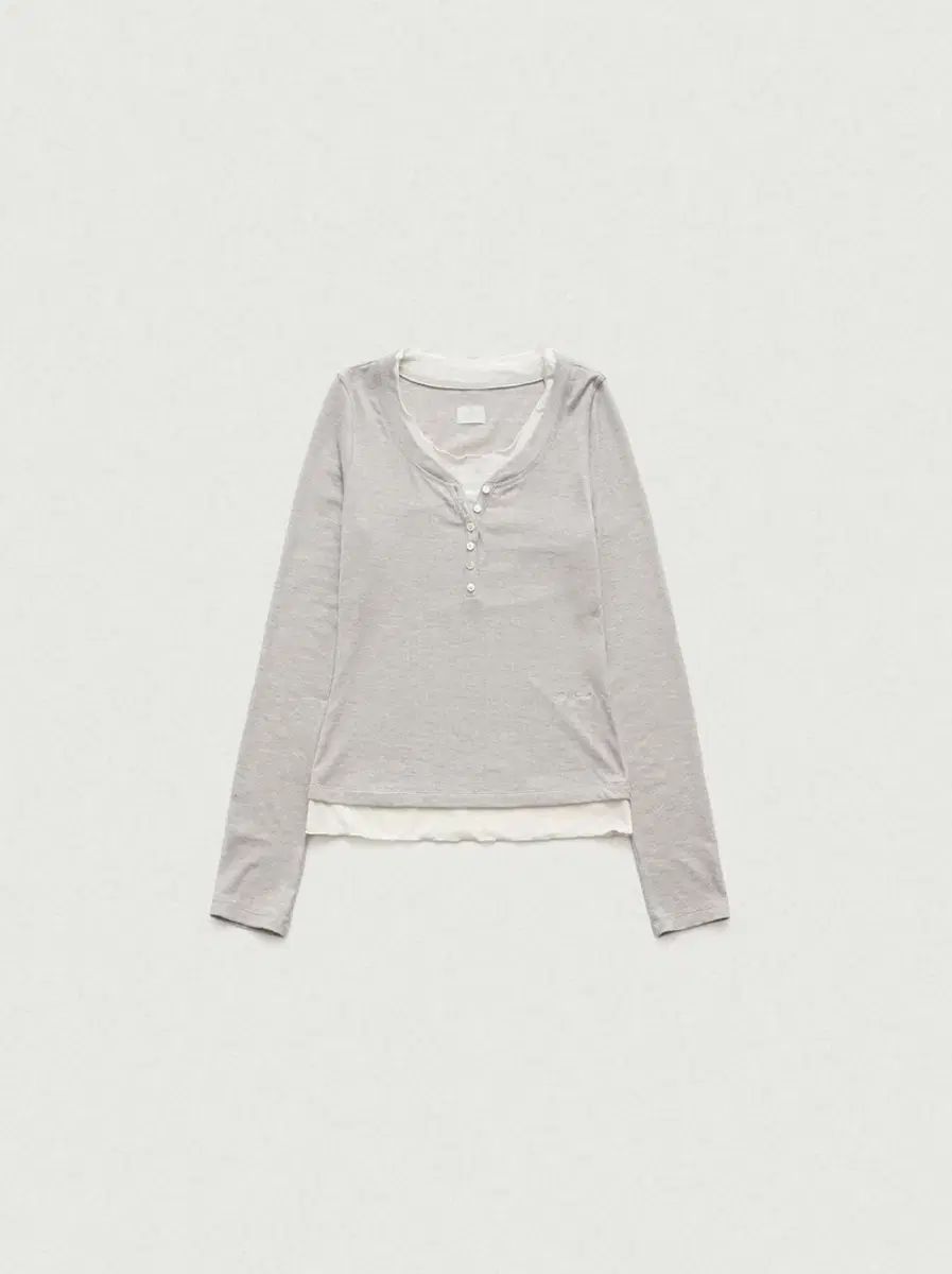 ザ バーネット レイヤードTシャツ ライトグレー