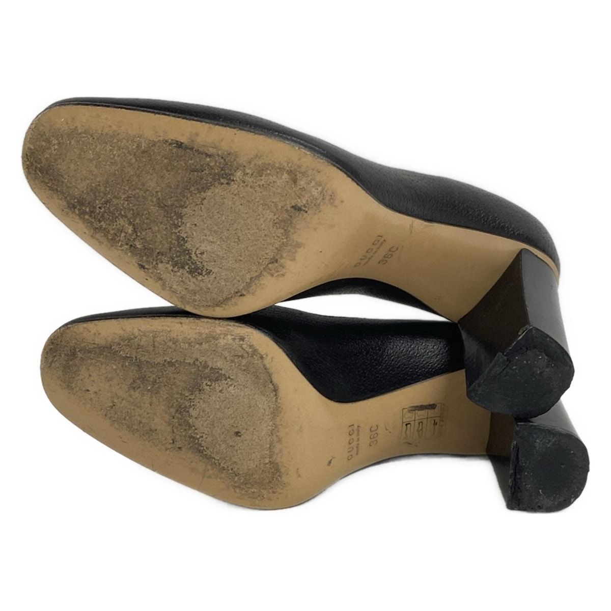 GUCCI　パンプス GUCCI(グッチ) パンプス 36 C レディース - 131558 黒 インター