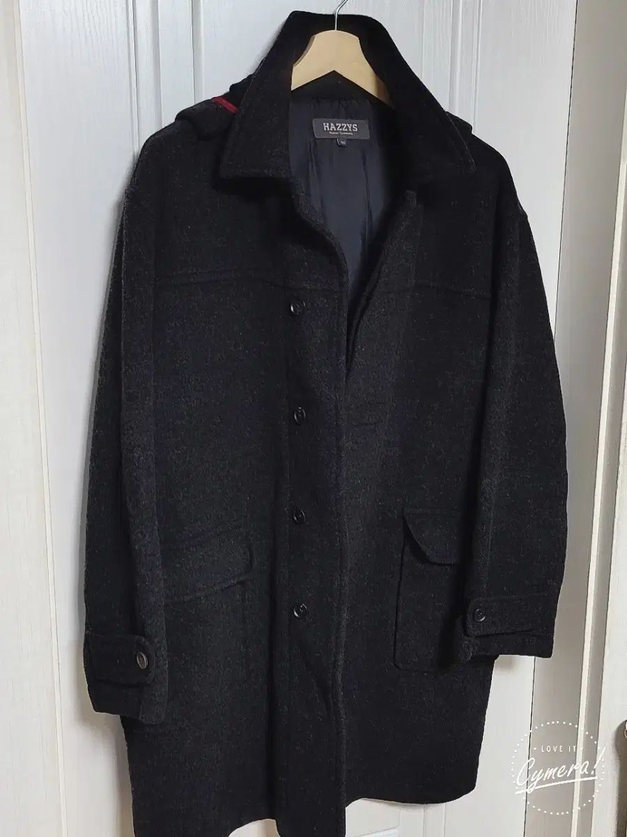 HAZZYS ヘジス ウールコート チャコール