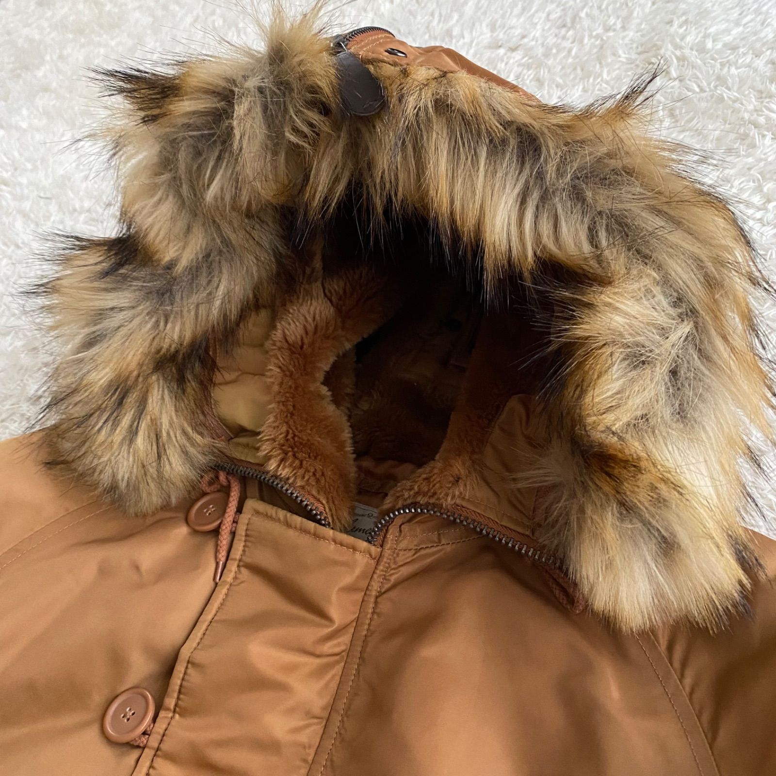 美品■AVIREX【M】N2B フライトジャケット フード ファー 短丈 Y2K Y2K N2B OPIUM 短丈 フライト ボンバー ジャケット ファーフード4 Y2K