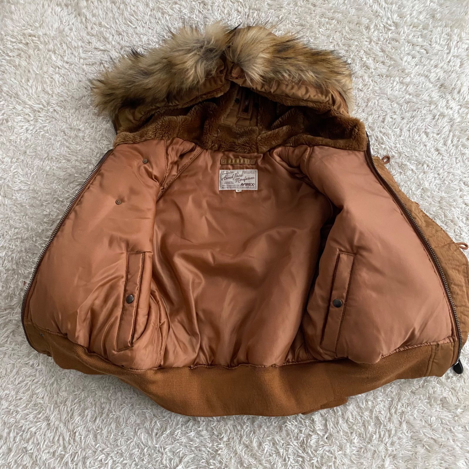 AVIREX アヴィレックス n2b フライトジャケット 鬼短丈 フェード