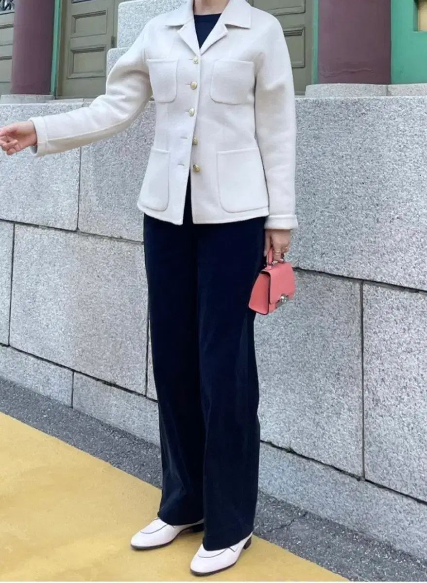 ジャスミン K コーデュロイ ワイド パンツ