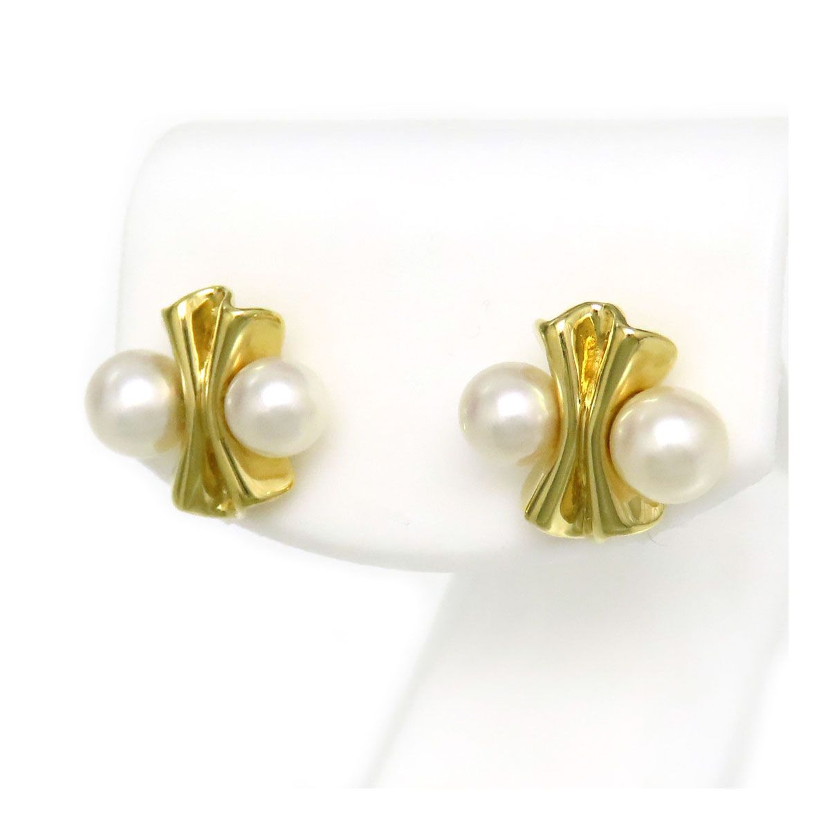 ミキモト パール ピアス アコヤパール4.8mm K18YG ミキモト パール ピアス アコヤパール4.8mm K18YG