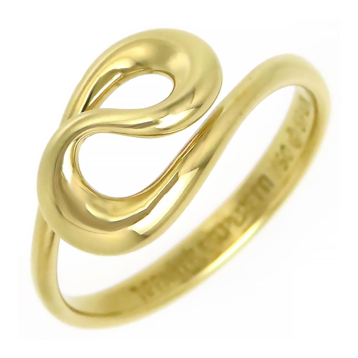 ティファニー オープン ウェーブ リング 10 750 K 18 YG レディース TIFFANY-Co. ジュエリー