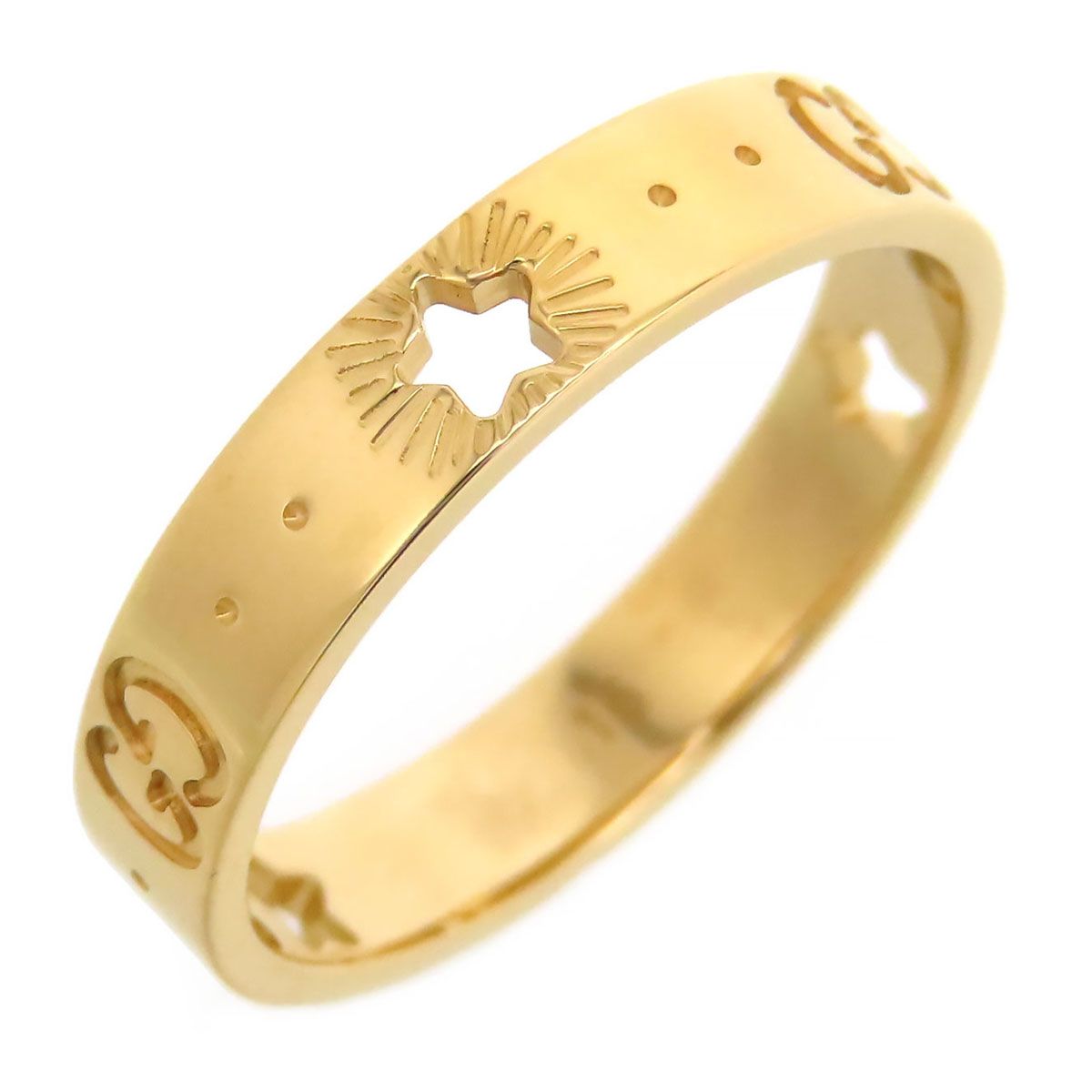 グッチ アイコン スター リング 16 Au 750 K 18 YG レディース GUCCI ジュエリー