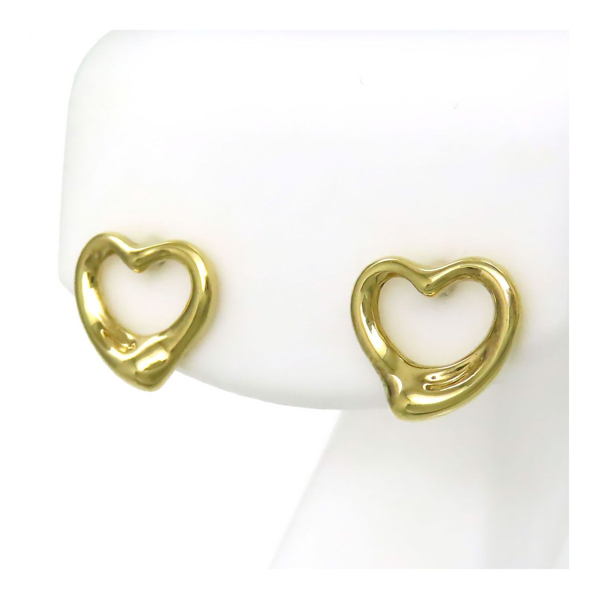 ティファニー オープンハート ピアス 750 (K18YG) レディース