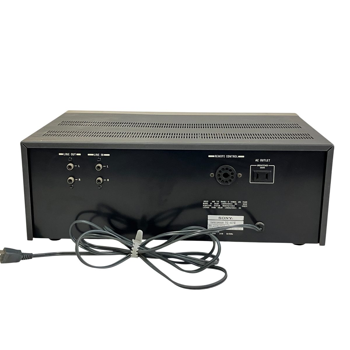 SONY TC-K7II カセットデッキ 1977年頃~1980年代初頭 ソニー 音響機材