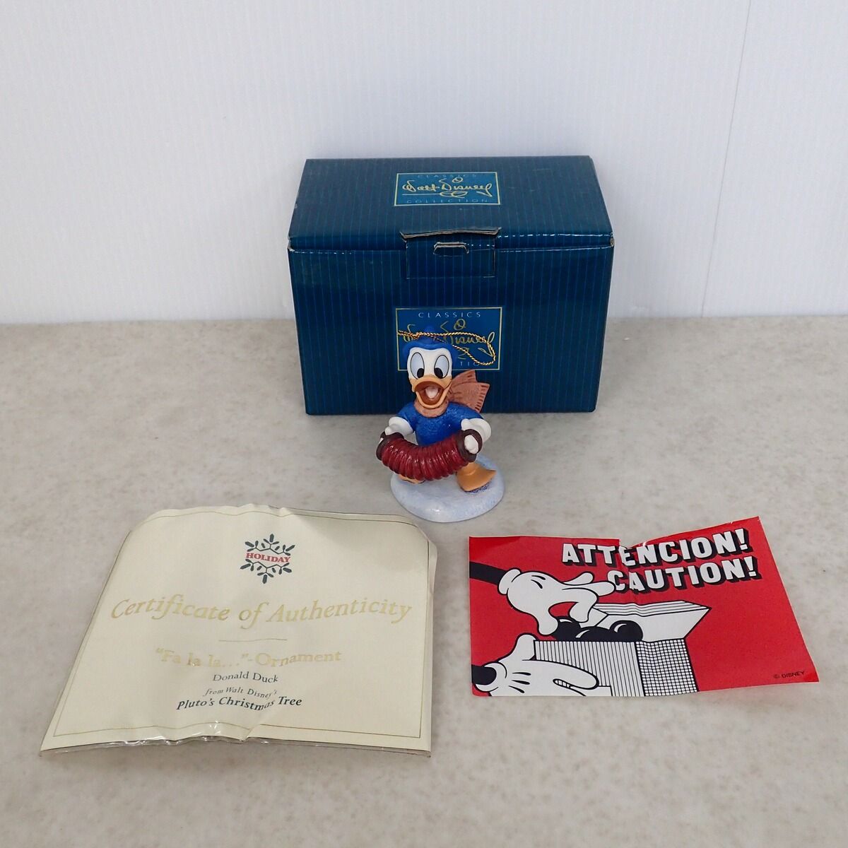 WDCC ドナルドダック クリスマス オーナメント 陶器製フィギュア ◇☆ディズニー WDCC フィギュア オーナメント ドナルドダック Donald