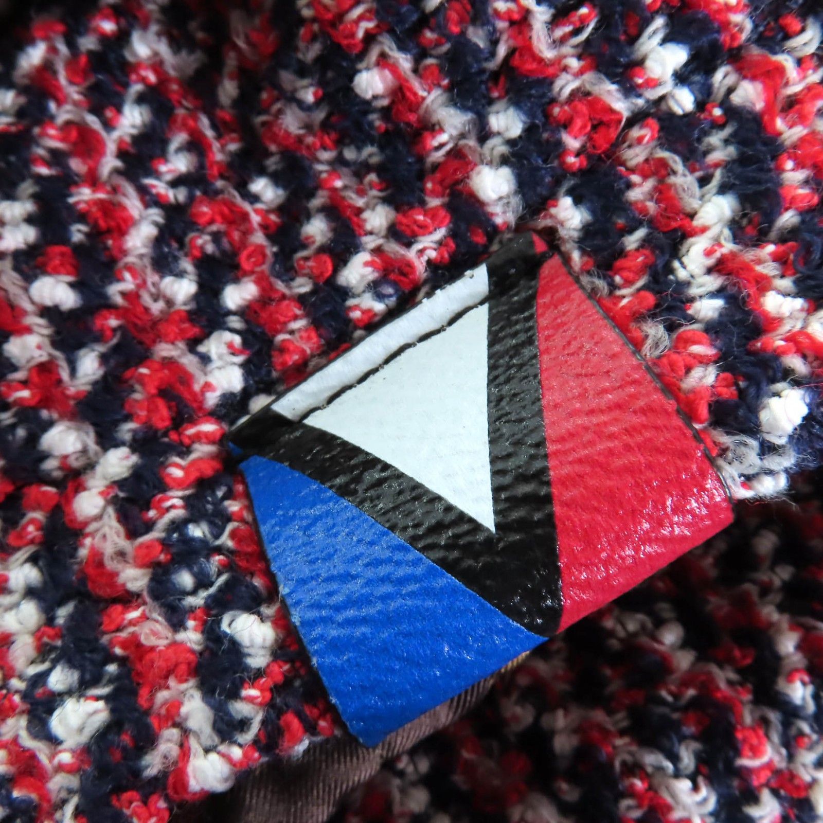 未使用品◇ルイヴィトン 23AW 1AC1W8 FPVE51 モノグラム トリコロール ブークレツイード バーシティジャケット 36 正規品 定価731500円 未使用品◇LOUIS VUITTON ルイヴィトン 23AW 1AC1W8 FPVE51 モノグラム