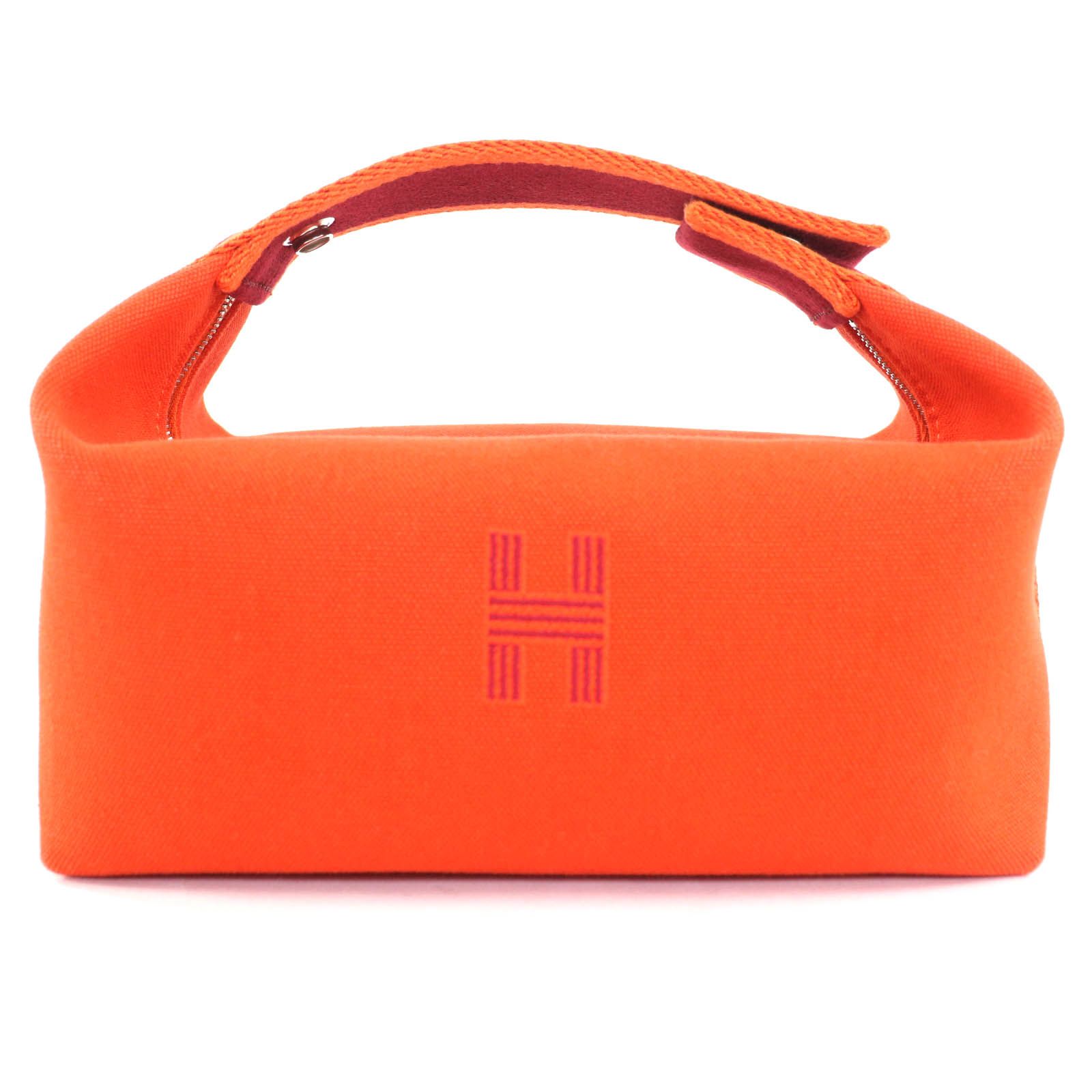 美品◇HERMES エルメス ブリッド ア ブラック PM ウール100％ シルバー金具 セリエボタン付 Hロゴ キャンバス  ポーチ ハンドバッグ 仏製 美品◇HERMES エルメス ブリッド ア ブラック PM ウール100％ シルバー