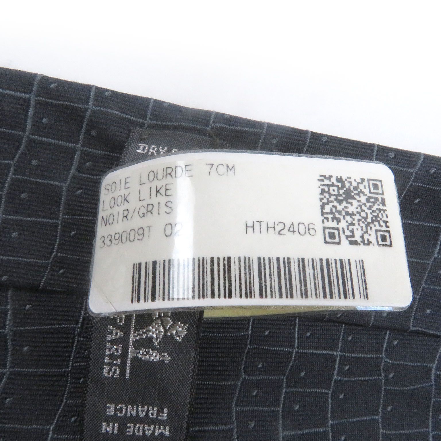 未使用品□HERMES エルメス 339009T SOIE LOURDE 7CM LOOK LIKE シルク