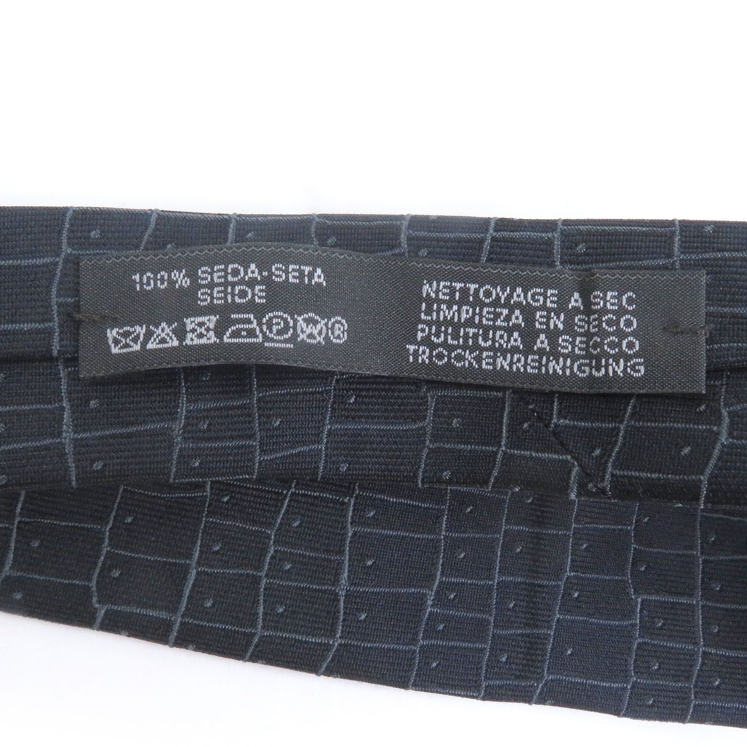 未使用品□HERMES エルメス 339009T SOIE LOURDE 7CM LOOK LIKE シルク