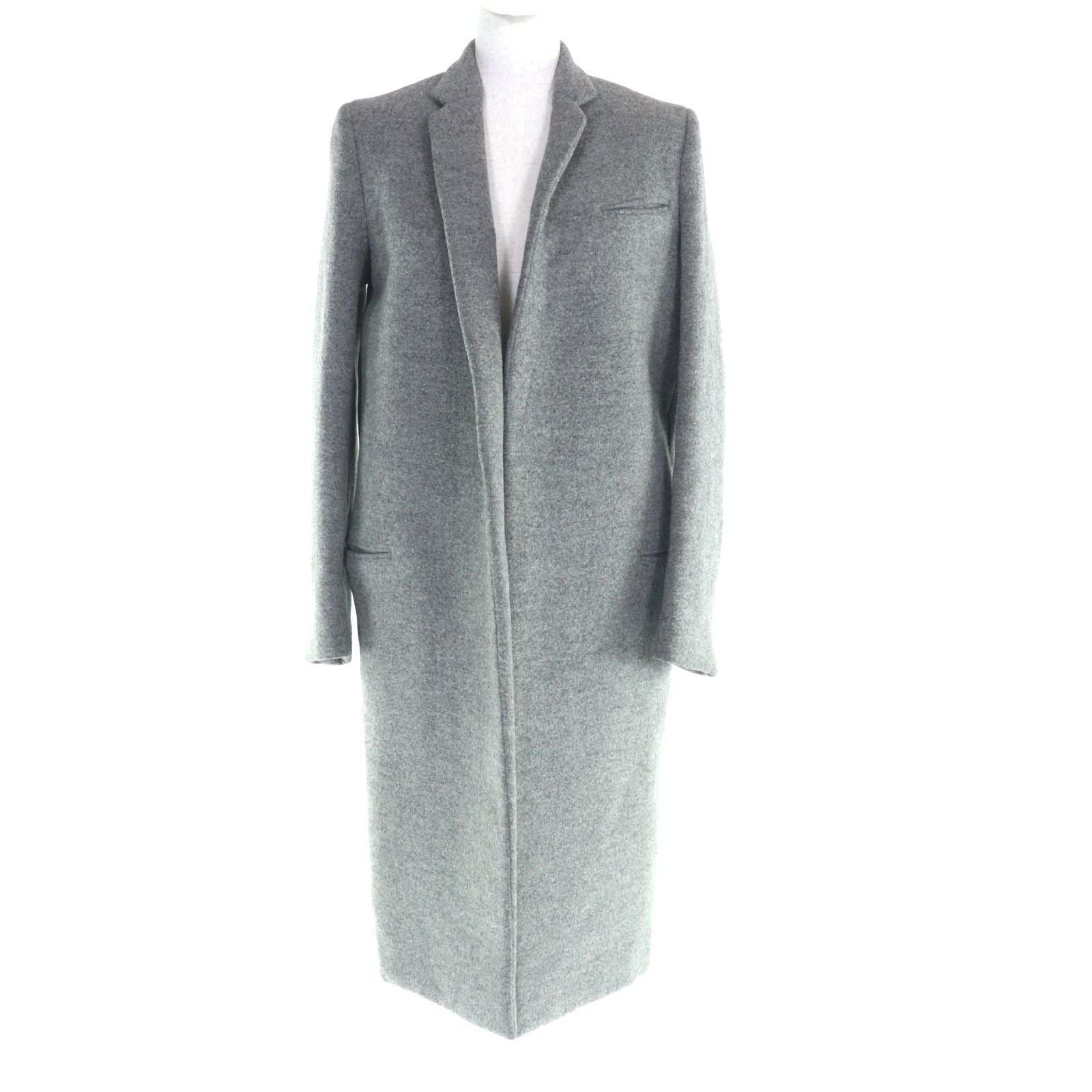 美品　セリーヌ　クロンビーコート　グレー　フィービー期 美品☆CELINE セリーヌ 2 8H28/4904 フィービー期 フロントオープン