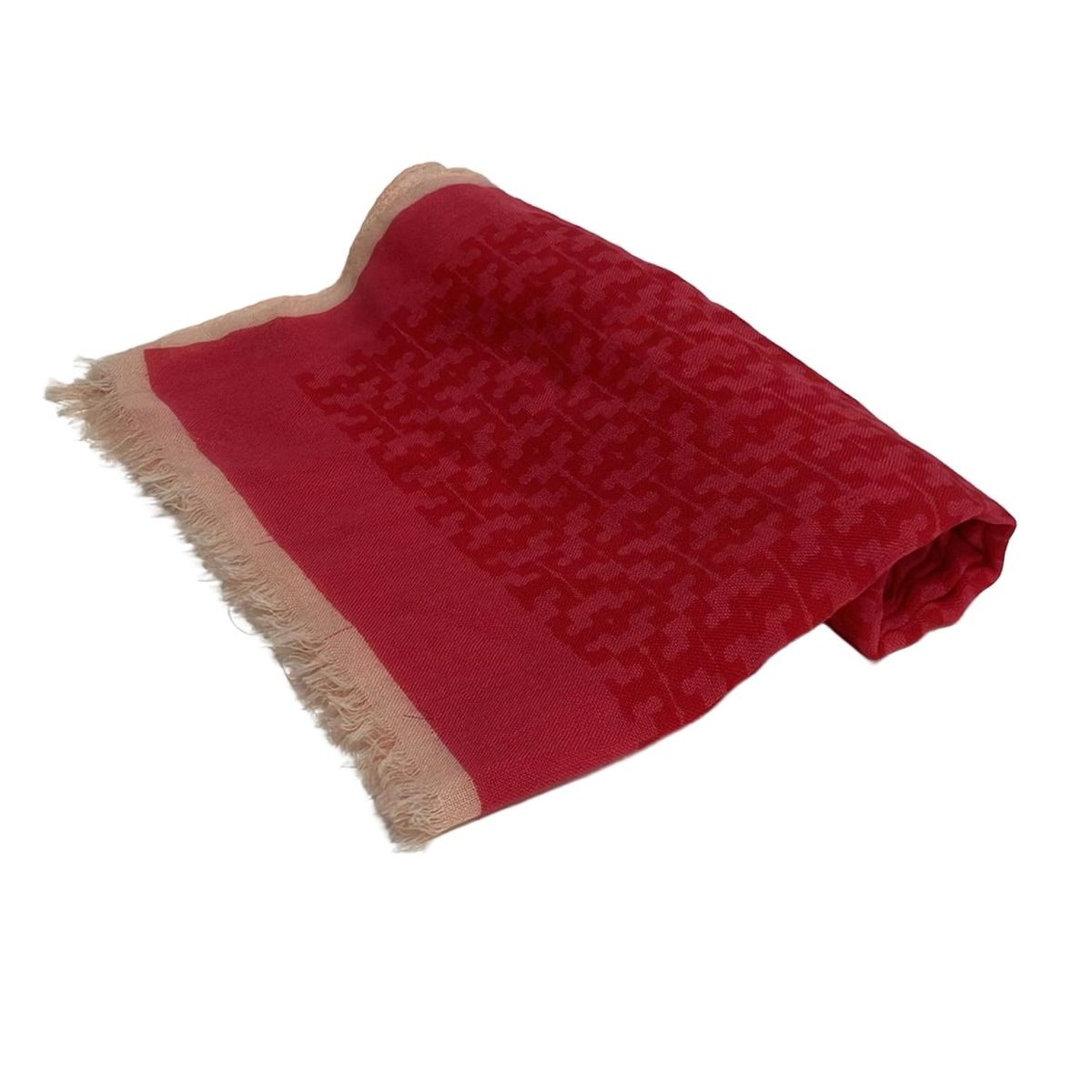 TORY BURCH トリーバーチ ストール ショール - ピンク×レッド×ピンクベージュ ウール