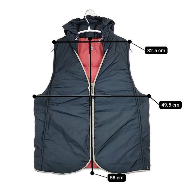 45R/45rpm JOUBUDE NAGAMOCHI リバーシブル ナイロン ダウンベスト