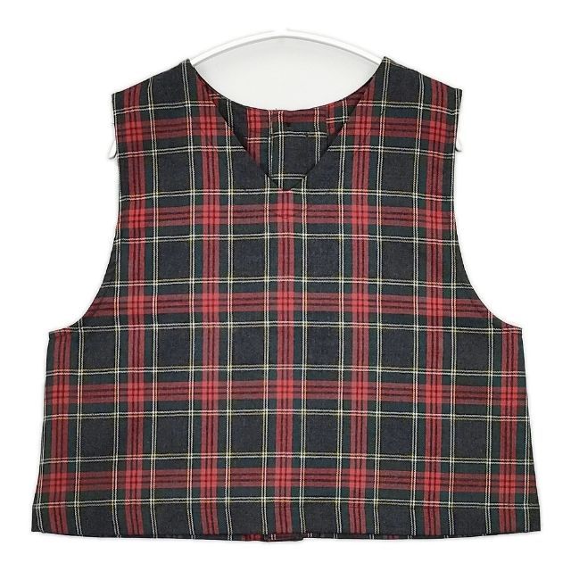 nest Robe ウールタータンチェック2 WAYベスト 01224-1291 ベスト レッド グレー レディース ネストローブ 5-1225 T∞