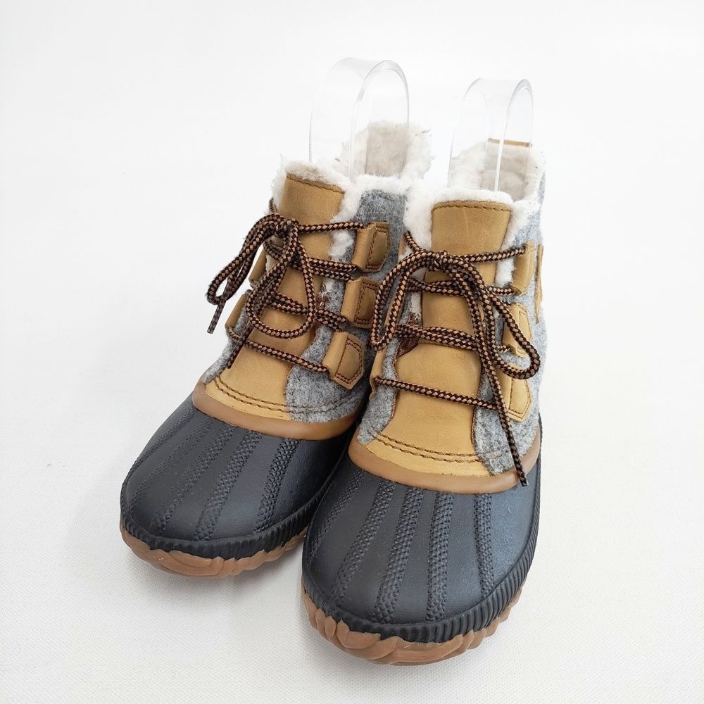 SOREL OUT N ABOUT PLUS 23 cm ブーツ グレー ベージュ レディース ソレル 5-1225 T◎