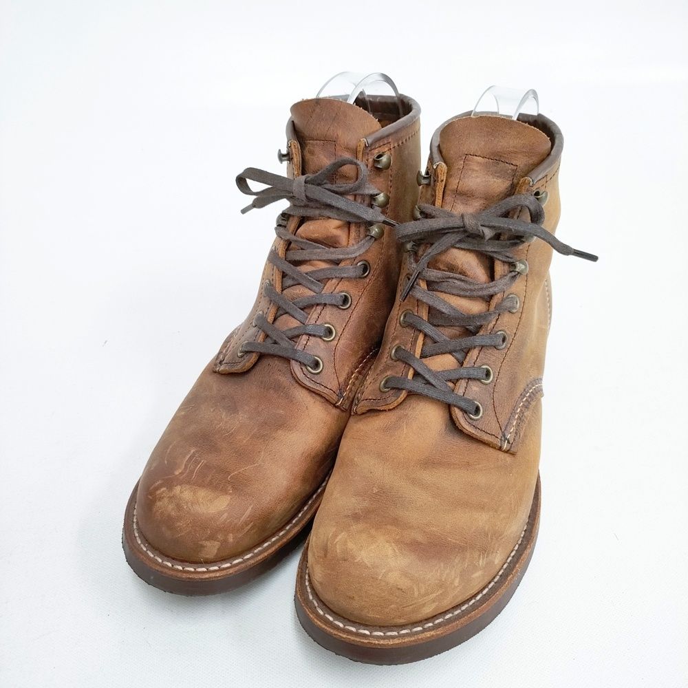 RED WING Black smith レザー 革 カッパー ラフアンドタフ サイズ27 US 9 ブーツ ブラウン メンズ レッドウィング 5-1225 G◎