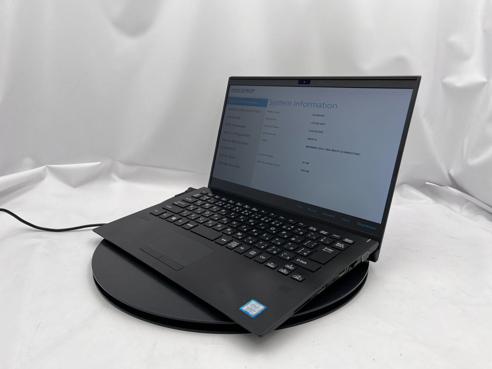 |ファン不良あり VAIO Core i 7 8565 U 16 GB SSD 256 NVMe 14インチ OS無し ノートパソコン RM 1086