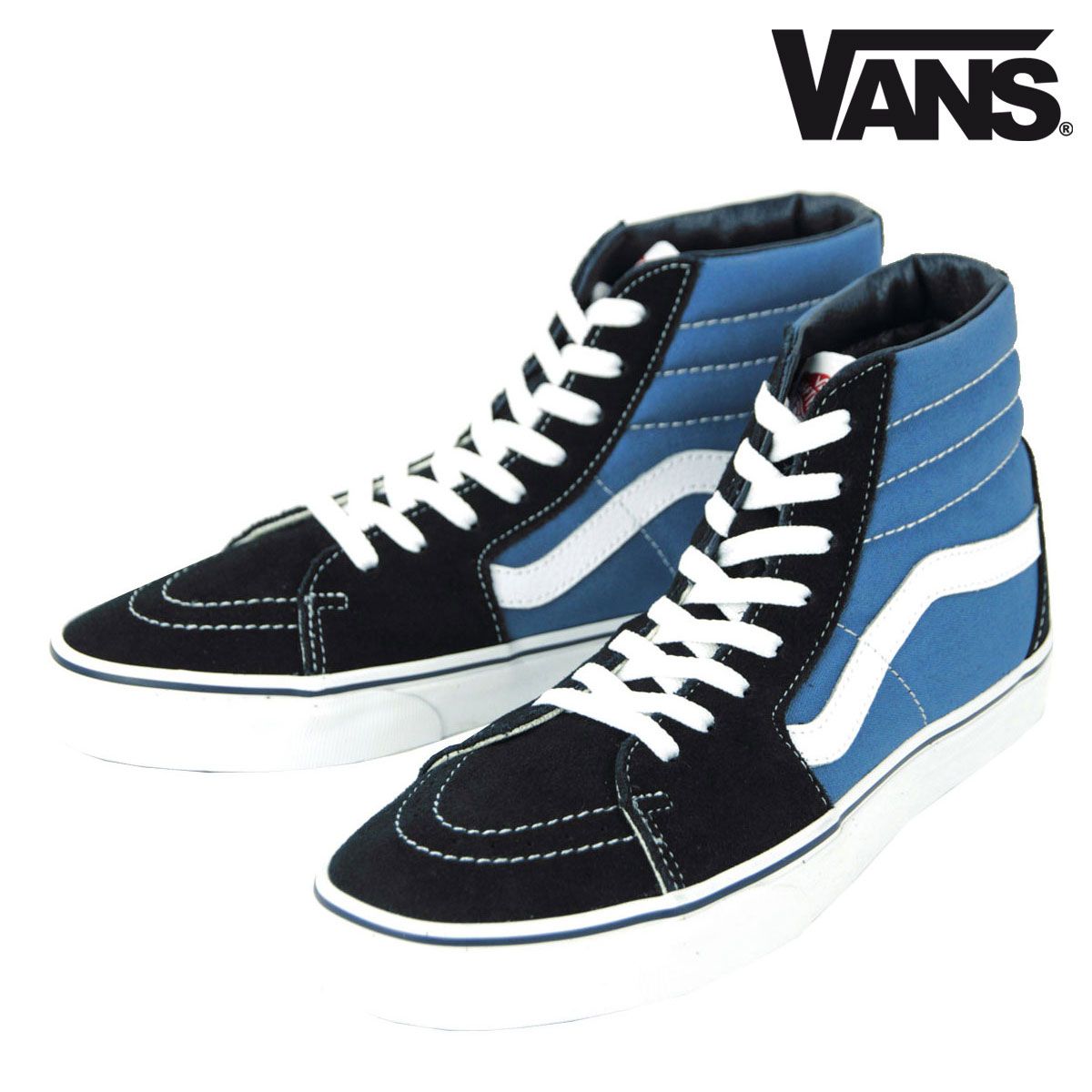 26.0 cm～29.0 cm バンズ メンズ スニーカー VANS スケートハイ 靴 SK 8-HI NAVY