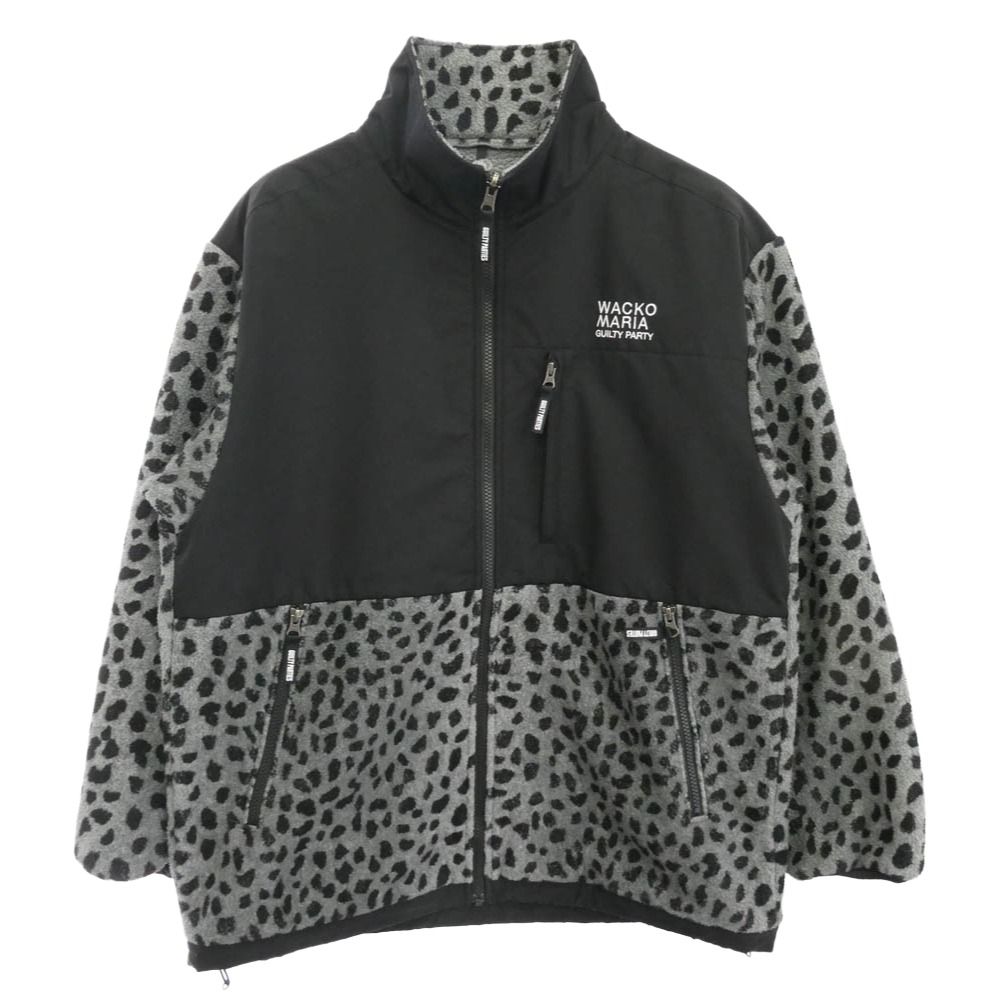 WACKO MARIA ワコマリア 20 AW FW-WMO-OD 07 LEOPARD BOA FLEECE JACKET レオパード柄 ボア フリースジャケット ブラック系 M