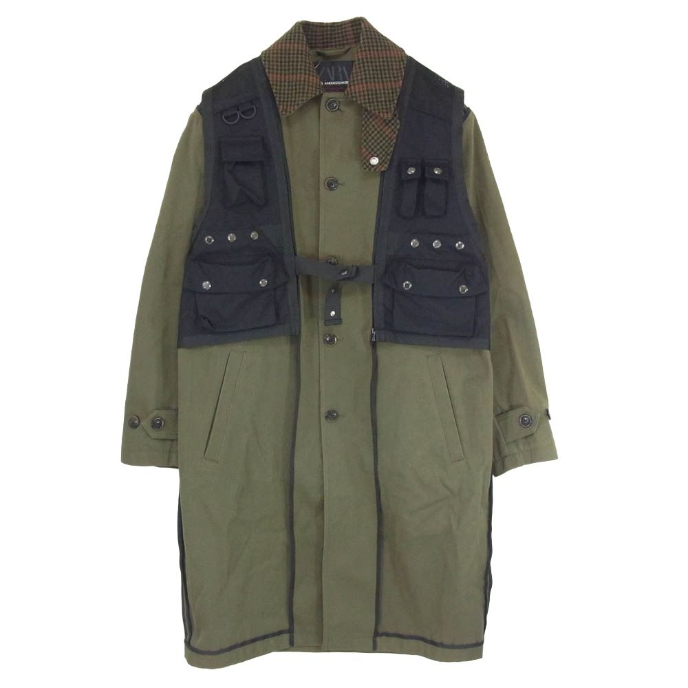 ZARA ザラ ANDERSSON BELL アンダーソン ベル Trench Coat With Vest ベスト付き トレンチ コート カーキ系 S-M