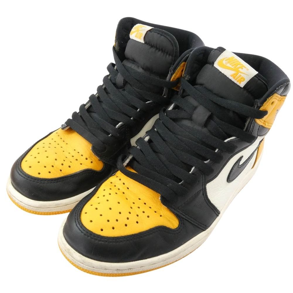 NIKE ナイキ 555088-711 Air Jordan 1 Retro High OG Taxi AJ エアジョーダン1 レトロ タクシー ハイカットスニーカー ブラック系 イエロー系 26 cm