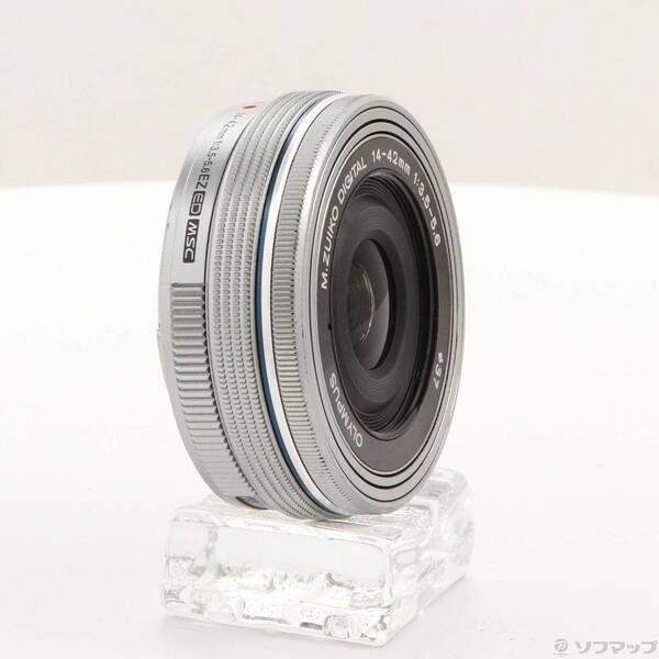 中古品〕 M.ZUIKO DIGITAL ED 14-42mm F3.5-5.6 EZ シルバー (μ4／3