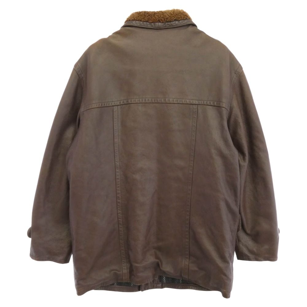GUCCI グッチ オールド 80s 90s レザー ジャケット ブラウン系【中古