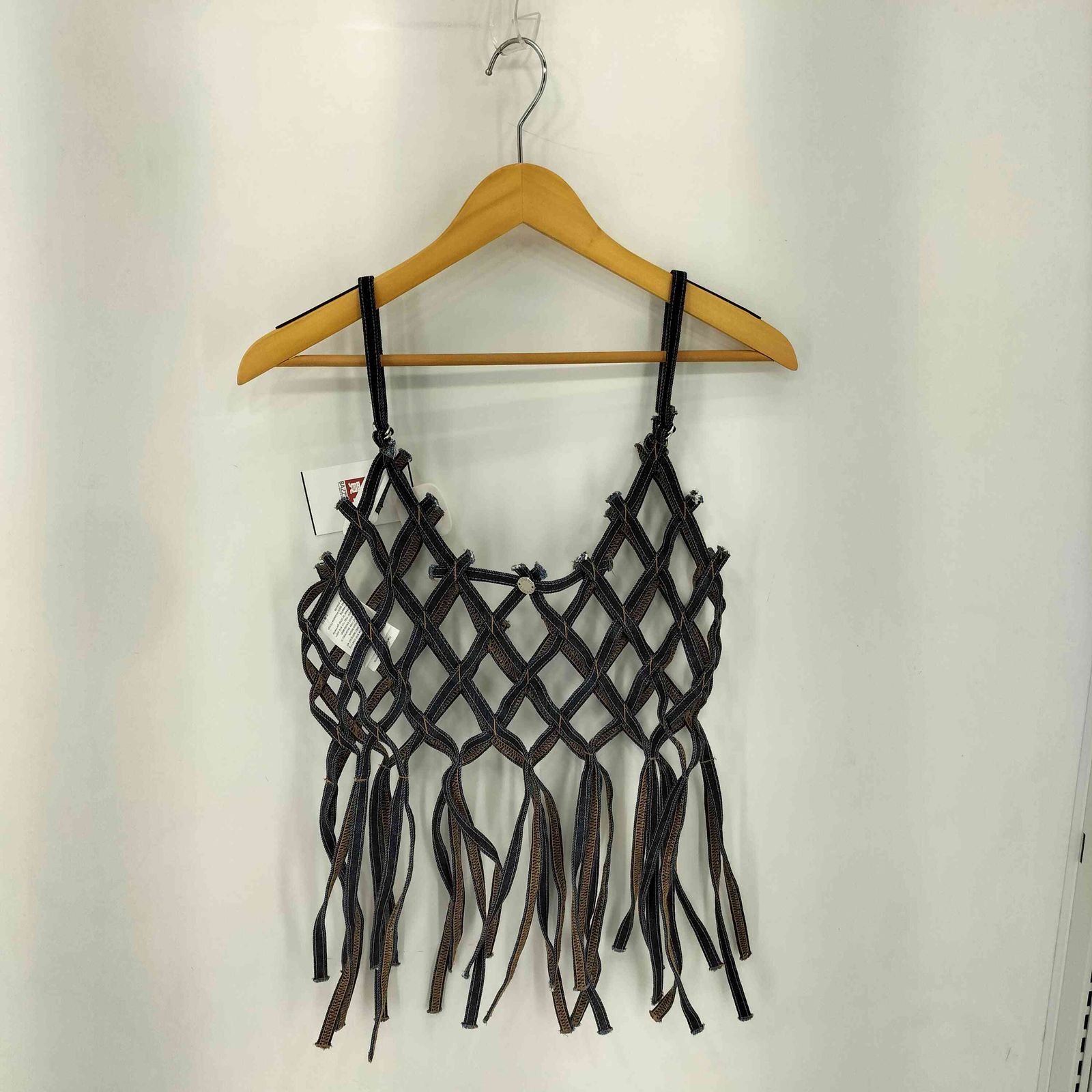 レディース チカキサダ Chika Kisada DENIM MACRAME TOP キャソール 